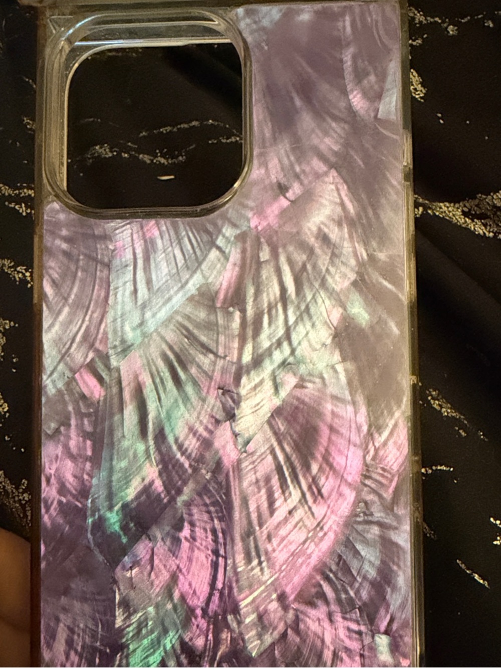 Iridescent Purple Marble Phone Case - Compatible Cell Phone Case 15 ProMax
